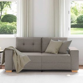 vidaXL Καναπές-Διθέσιος με Θέση Ύφασμα, Μπεζ 180x77x82 εκ.