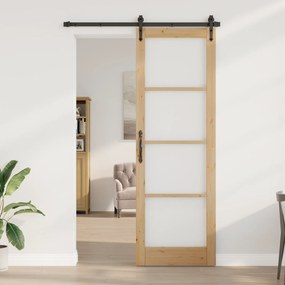 vidaXL Εσωτερική Πόρτα με Γυαλί "ORKDAL" 78x232x4 εκ. Στερεό Ξύλο Πεύκου
