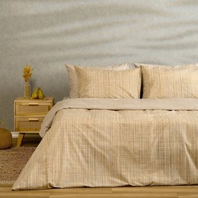 Σεντόνια Mateo (Σετ 2τμχ) Beige Melinen Μονό 170x270cm Βαμβάκι-Πολυέστερ