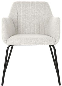 Καρέκλα DKD Home Decor Μπεζ πολυεστέρας Μέταλλο 59,5 x 60,5 x 78 cm