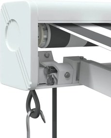vidaXL Τέντα Πτυσσόμενη Ανθρακί και Λευκή 3,5x2,5μ. Ύφασμα / Αλουμίνιο