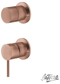 La Torre ELLE 316 Rose Gold Brushed PVD Μίκτης εντοιχισμού 2 εξόδων