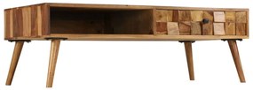 vidaXL Τραπεζάκι Σαλονιού Μελί 110 x 50 x 37 εκ. Μασίφ Ξύλο Ακακίας