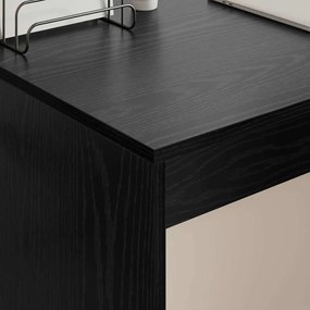 vidaXL Γραφείο Μαύρη Οξυά 109 x 50 x 78 εκ Επεξεργασμένο ξύλο