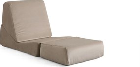 1-Seat Sofa-Bed Origami Convertable - Shiny Cream Shiny Cream