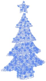 vidaXL Χριστουγεννιάτικο Δέντρο με 100 LED Μπλε 120 cm Ακρυλικό