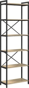 vidaXL Ράφι Βιβλίων Δρύς Sonoma 60 x 30 x 189,5 εκ Επεξεργασμένο ξύλο
