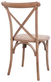 Καρέκλα OWEN Ξύλινη Στοιβαζόμενη Οξιά Dark Honey 45x55,5x90εκ. 45x55.5x90 εκ.
