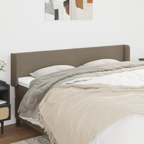 vidaXL Κεφαλάρι με Πτερύγια Taupe 163x16x78/88 εκ. Υφασμάτινο