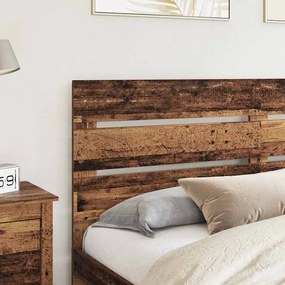 vidaXL Κεφαλάρι με κεφαλάρι Παλιό ξύλο 200 cm Επεξεργασμένο ξύλο