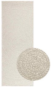vidaXL Χαλί ZIZUR Κρεμ Όψη Γιούτας Εσωτ. & Εξωτ. Χώρου 80x200 εκ.
