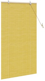 vidaXL Ρολά και Σκίες Παραθύρων Κίτρινο 80 x 160 cm Μπαμπού
