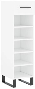vidaXL Παπουτσοθήκη Λευκή 30 x 35 x 105 εκ. από Επεξεργασμένο Ξύλο