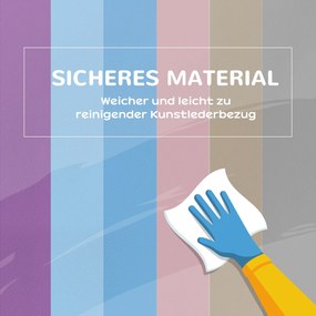 HOMCOM Μαλακά Τουβλάκια, 12 Κύβοι á 20 x 20 x 20 cm, Εύκολα στο Καθάρισμα, Ασφαλή για Παιδιά, για 1-3 ετών, Τεχνητό Δέρμα
