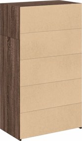 vidaXL Ντουλάπι Καφέ Δρυς 70x41x124 εκ. από Επεξεργασμένο Ξύλο