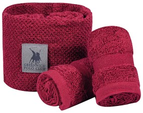 Πετσέτες Δώρου (Σετ 4τμχ) Greenwich Polo Club Essential 4109 Bordeaux