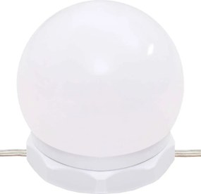 vidaXL Μπουντουάρ με LED Φώτα Μαύρο 96x40x142 εκ.
