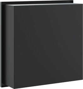 vidaXL Εσοχή Ντους Βουρστ. Μαύρο Ματ 32x32x9 εκ. Αν. Ατσάλι
