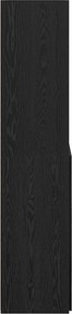 vidaXL Highboard Μαύρη Οξυά 80 x 42,5 x 185 εκ Επεξεργασμένο ξύλο