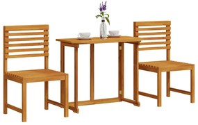 vidaXL Σετ Μπιστρό Κήπου 3 pcs Καφέ Στερεό Ξύλο Ακακίας