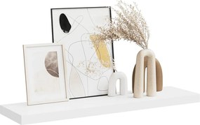 vidaXL Ράφι Τοίχου Άσπρο 90x23,5x3,8 εκ. MDF