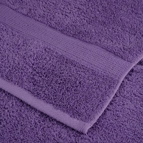 vidaXL Πετσέτες Μπάνιου Premium SOLUND 2 τεμ. Μωβ 100x150 εκ. 600 γρ./μ²
