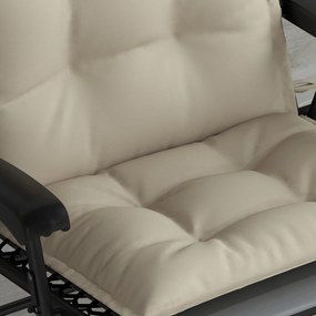 Outsunny Σετ 2 Μαξιλάρια για Ξαπλώστρα Ανθεκτικό στο Νερό Μαξιλάρι για Ξαπλώστρα Κήπου 50x116x5 cm, Μπεζ