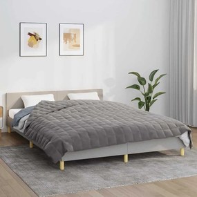 vidaXL Κουβέρτα Βαρύτητας Γκρι 200 x 200 εκ. 13 κ. Υφασμάτινη