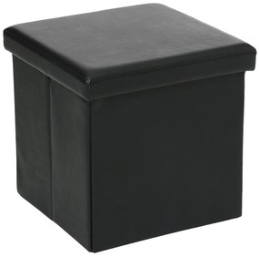 Σκαμπό Με Αποθηκευτικό Χώρο (38x38x38) A-S Fold Black 121266A