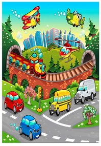 ΠΑΙΔΙΚΟ ΧΑΛΙ ΜΕ ΚΡΟΣΙΑ HM7679.13 ΠΟΛΥΧΡΩΜΟ 120Χ180 εκ.