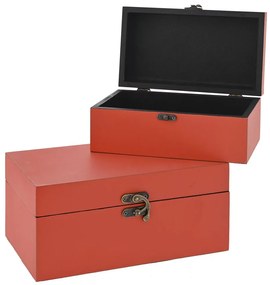 Κουτί Αποθήκευσης Σετ 2τμχ Πορτοκαλί iliadis 26x16x12,5εκ.-21,5x13x9,5εκ. 81329