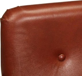 vidaXL Πολυθρόνα Μπάρελ Καφέ από Γνήσιο Δέρμα