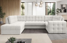 Γωνιακός καναπές Bale U-Leuko-Αριστερή