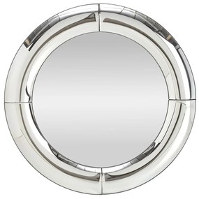 Round Καθρεφτης Ασημι