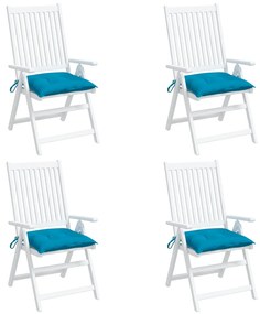 vidaXL Μαξιλάρια Καρέκλας 4 τεμ. Αν. Μπλε 50 x 50 x 7 εκ. Υφασμάτινα