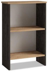 Βιβλιοθήκη μελαμίνης Flora Megapap industrial grey - oak 52x25x80εκ. GP022-0074,1-GP022-0074,1-Καφέ GP022-0074,1