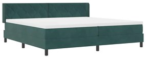 vidaXL Κρεβάτι με Ελατήρια και Στρώμα Μαύρο 100x200 εκ. Βελούδο