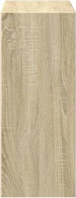 vidaXL Βιβλιοθήκη με 2 Ράφια Sonoma Δρυς 60x30x76,5 εκ. Μοριοσανίδα