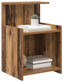 vidaXL Κομοδίνο 2 pcs Παλαιό ξύλο 40 x 35 x 60 εκ. Επεξεργασμένο ξύλο