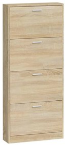 vidaXL Παπουτσοθήκη Χρώμα Δρυός 59x17x150 εκ. από Επεξεργασμένο Ξύλο