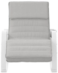 vidaXL Κουνιστή Πολυθρόνα Ανοιχτό Γκρι Υφασμάτινη