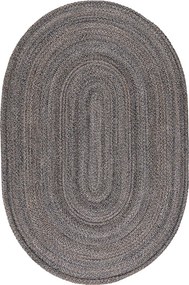 Οβάλ Χαλί All Season (160x230) Βιοκαρπέτ Marivan Charcoal Mustard