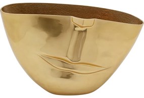 Βάζο Half Face Χρυσό 29x16x46 εκ. - Χρυσό