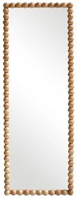 Καθρέπτης Ledalo pakoworld ξύλο σε φυσική απόχρωση 45x4.5x130εκ
