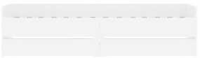 vidaXL Πλαίσιο Κρεβατιού με Συρτάρια Χωρίς Στρώμα Λευκό 90x190 εκ.