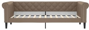 vidaXL Καναπές Κρεβάτι Καπουτσίνο 80 x 200 εκ. από Συνθετικό Δέρμα