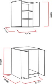 Έπιπλο Μπάνιου Λευκό SU 65x70x90