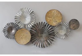 ΔΙΑΚΟΣΜΗΤΙΚΟ ΤΟΙΧΟΥ ΜΕΤΑΛΛΟ HM7157 ΑΣΗΜΙ ΧΡΥΣΟ 88Χ5Χ45 εκ.