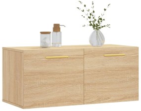 vidaXL Ντουλάπι Τοίχου Sonoma Δρυς 80x36,5x35 εκ. Επεξεργασμένο Ξύλο