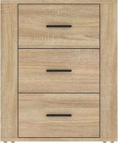 VidaXL Κομοδίνο Sonoma Δρυς 50x36x60 εκ. από Επεξεργασμένο Ξύλο